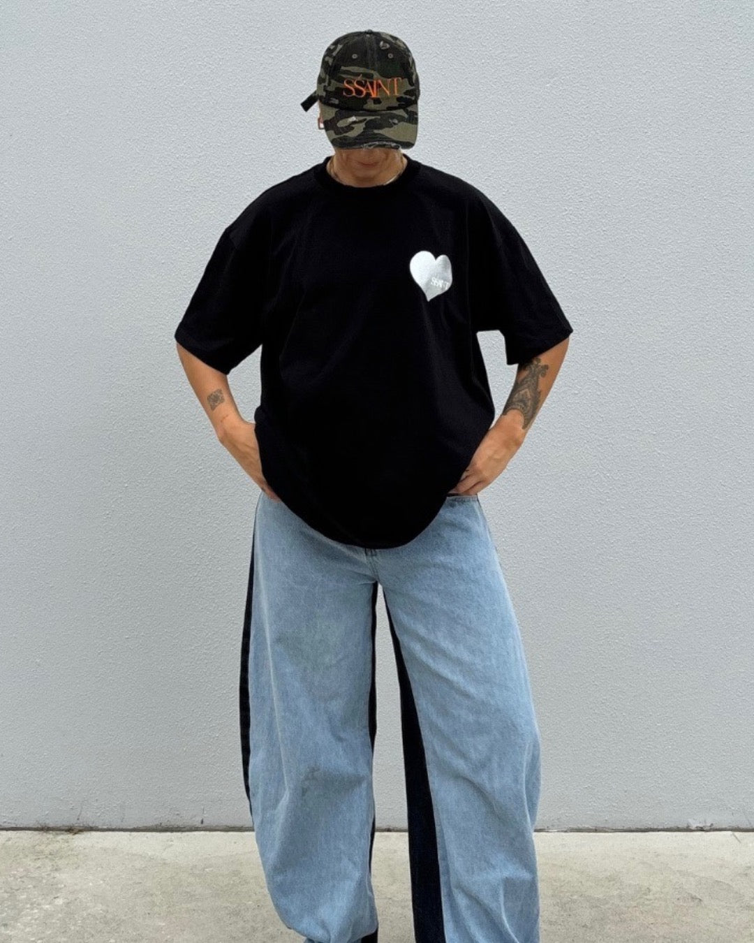 SŚAINT Heart Tee's Silver