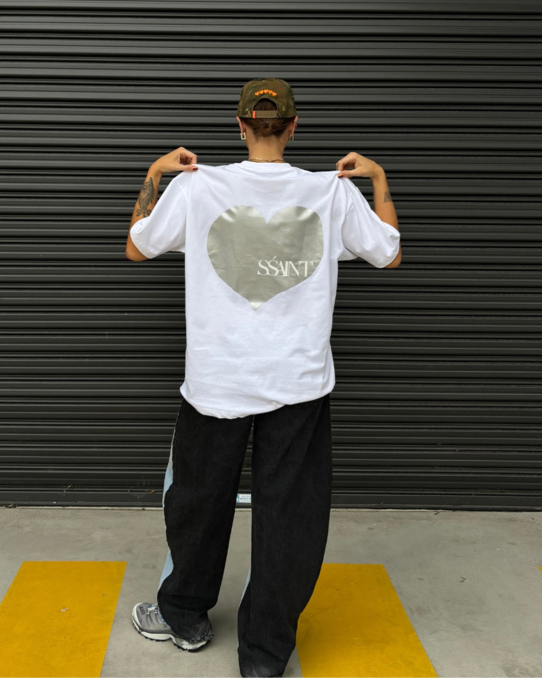 SŚAINT Heart Tee's Silver