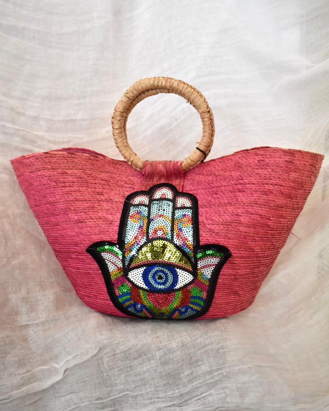 Mexican Bucket Bag | Hot Pink | Hand