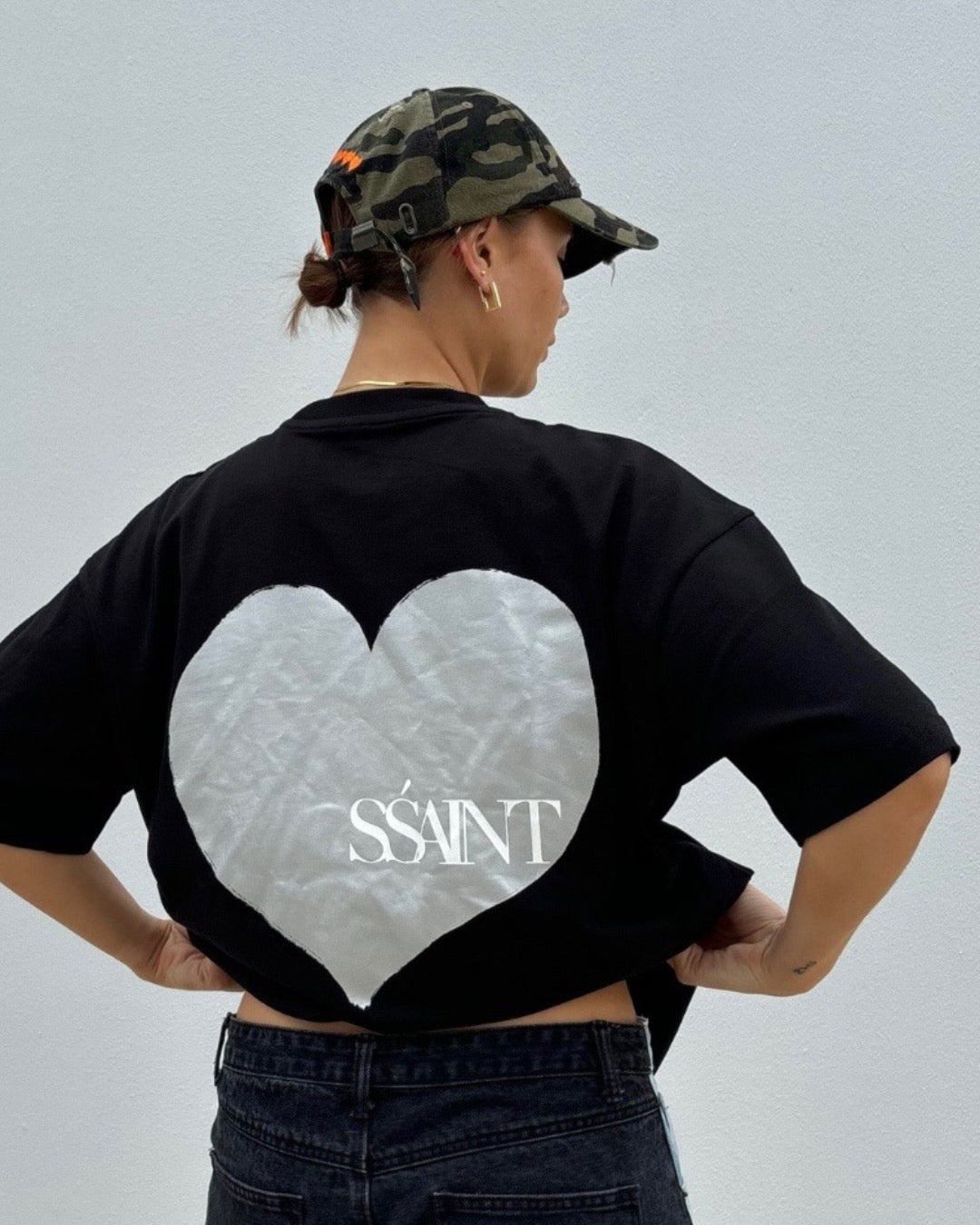 SŚAINT Heart Tee's Silver